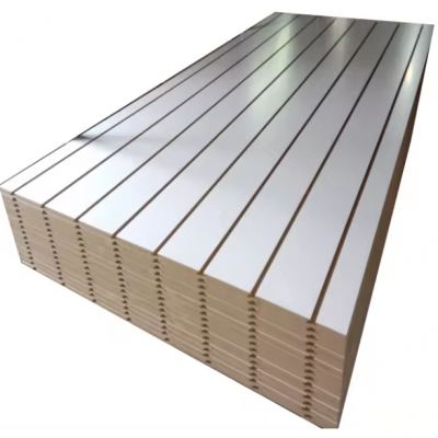 Wood MDF Board Slatwall Panel Slat Wall Plywood photo-5