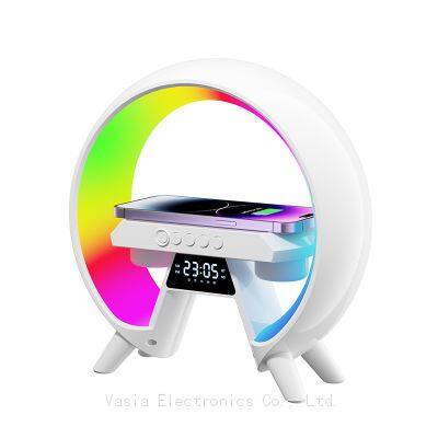 Portable Desktop Mobile Phone Wireless Charger foldable 4 in 1 Night Light Led wireless charger for cell phone smart watch