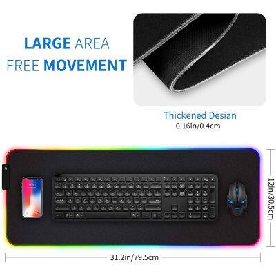 Blank Mouse Pads Wholesale Print Led Light Illuminated Waterproof Gaming Gamer Mouse Pad photo-6