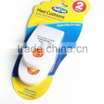 2 pcs memory foam men heel cushion