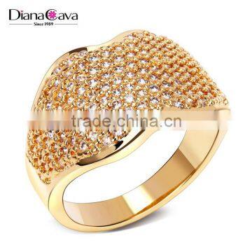 Sexy Women Lip Design Banquet Jewelry Fashion Pave Setting Cubic Zirconia Finger Ring