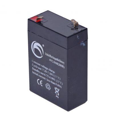Sealed Lead-acid Battery Free Maintenance Solar Storage Battery Direct Factory 6V 2.6ah Dry Cell Battery 12v for Bike 2v Cell 3C