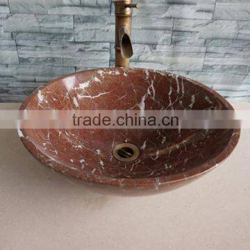 Hand Carved Natural Bathroom Stone Sink & Wash Basin photo-2