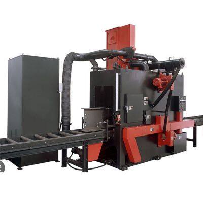 High Quality Abrasive Metal Surface Roller Conveyor Type Shot Blasting Machine With Cleaning Device