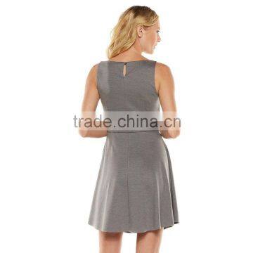 2015 China Manufacturer Customized the Latest Design A-line Lace Knit Women Dress photo-3