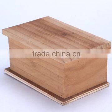 Elegant custom clamshell wood packaging box with factory price