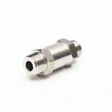 Stainless Steel Double External Thread Check Valve 304 External Thread One-way Valve 2-way 4-way Anti-backflow Valve NPT Pressure-resistant Soft Seal photo-3