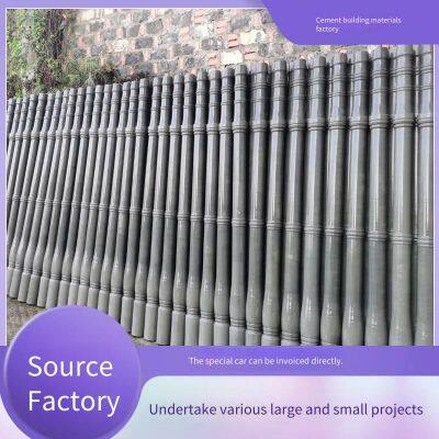 Prefabricated Cement Vase Railings, Courtyard and Factory Area Guardrails, Customized Concrete Roman Column Fences, Jinjian Artistic Walls photo-5
