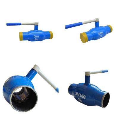 GOST Q61F DN80 PN25 Welded Ball Valve Cast Steel Carbon Steel Hard Seal Worm Gear Handle Ball Valve photo-5