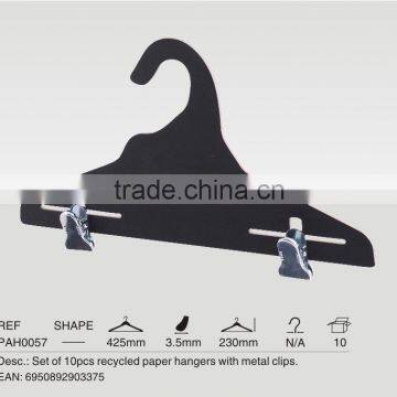 black pant hanger with clip