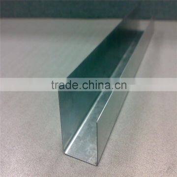 Light Steel Galvanized Steel U shape Wall Angle