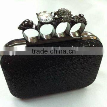 Four Rings Fabric Satin Vintage Women Evening Bags Wholesaler