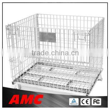 High quality collapsible metal warehouse storage cage/pallet