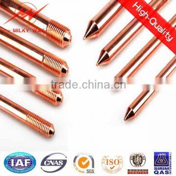 High Quality Customized Copper Clad Steel Earth Rod,grounding Rod With Copper Plated