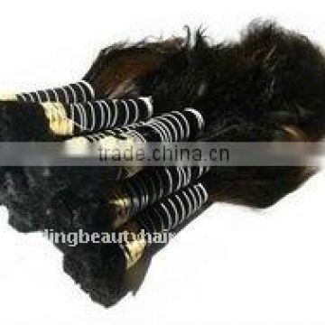 100% India human curly hair bulk raw hair