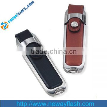 Waterproof 32gb 3.0 leather usb flash drive