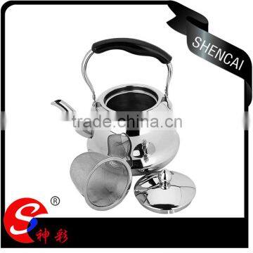 wholesale cheap price stainless steel water pot ,tea pot kettle with filter