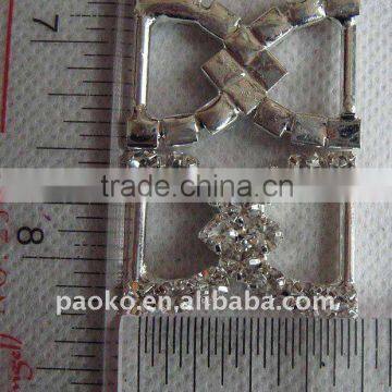 CH-4 SILVER COLOR METAL new fashion Rhinestone buckle