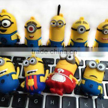 various kinds of usb flash minions with gift boxes