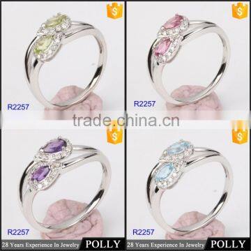 2015 HOT SALE FASHION WHITE OR ROST GOLD RING photo-1
