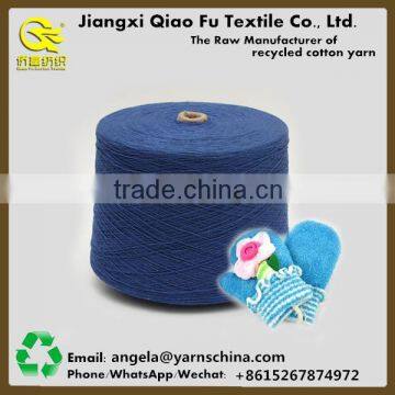 Ne8s 70% cotton 30% polyester dyed blended yarn for working gloves