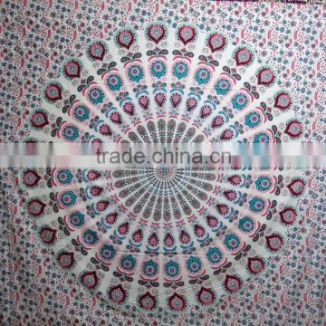 Peacock Antique Boho Wall decor Indian bedspread Latest Tapestries Mandala