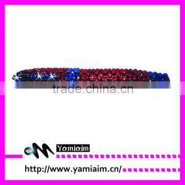 2015 jewelled rhinestone ballpoint pen custom PMS color