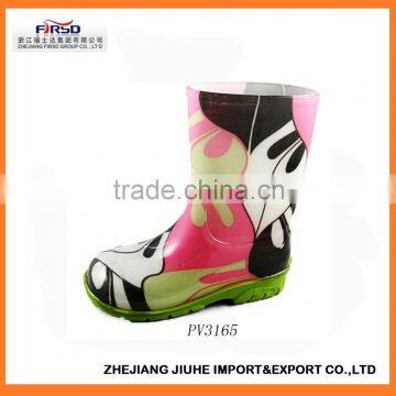 Cheap Printed PVC Rain Boot/Gumboots for Kids