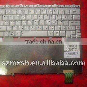 Silver Laptop Keyboard for Toshiba U300