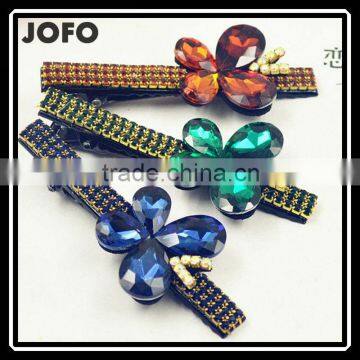 2015 Hot Alligator Hair Clip Hair Rhinestone Barrettes Boutique Bows