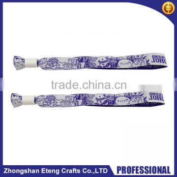 Event woven wristband with custom made logo for wholesale