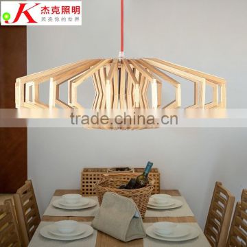 Wooden LED pendant light JK-8005B-05 new designer lighting decoration wooden pendant lamp