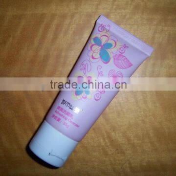 pink color plastic cosmetic tube for hand cream tube