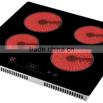 Touch screen Build-in ceramic cooker factory direct sale, multi ceramic stove