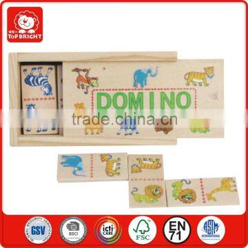 Funny Cheap Christmas Gift 28 Pcs Burr-free no Objectional Odor Burlywood Standard Puzzle Box Wood Domino Wholesale photo-6