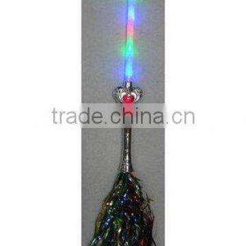 2015 Newest Novel 6 LED Electroplating Flashing Heart Stick with Ribbon