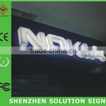 custom brand name acrylic 3d led plastic letter