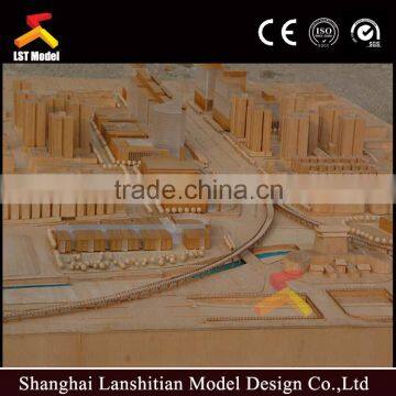 wood scale model for building model display