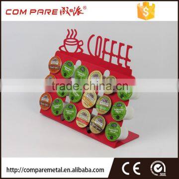 Red Keuring K-cup coffee capsule holder pod display rack