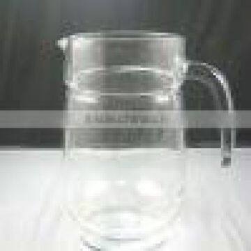 1.6L decorative glass jars and lids