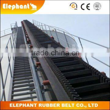 EP/NN Corrugated Sidewall Conveyor Belt/Long Operating Life for Variable Angle Direction Transmission