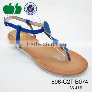Newest Design Top Quality Flat Heel Low Price Ladies Sandals photo-2