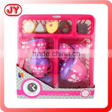 Plastic kids tea toy play set for christmas gift