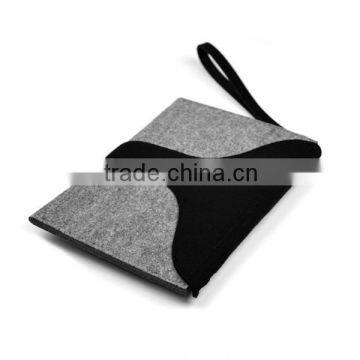 FB0087 Wholesale High Quality Fashion Designed Felt Clutch Handle Wallet