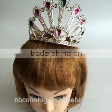 party crown / fashion plastic crown / wholesale girls party crown cheap