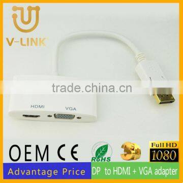 Manufactory 1080p dp to hdmi vga cable for monitor