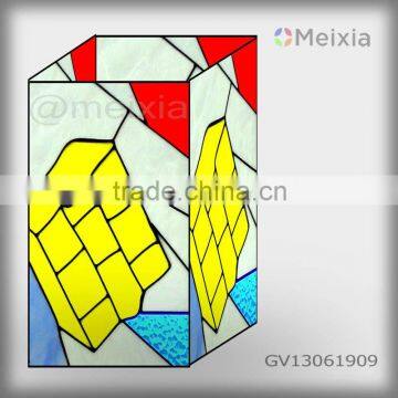 GV13061909 china wholesale tiffany style stained glass vase craft for home decoration