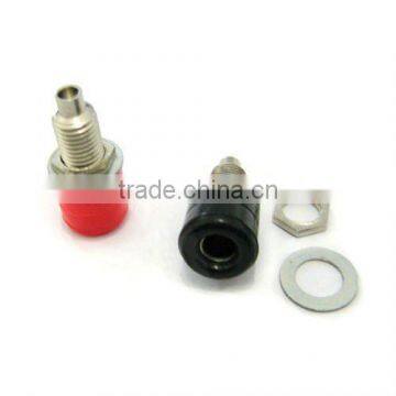 4mm banana socket brass with nickel plated red black