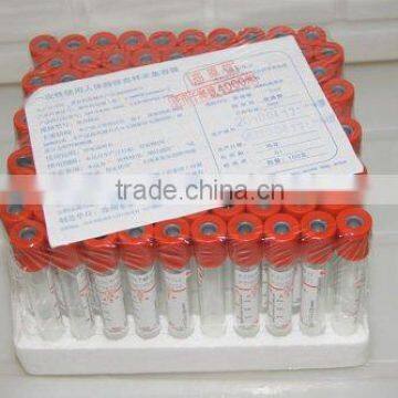 non additive tube vacuum blood collection tube plain tube