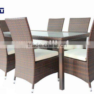 Granco KAL464 7pcs outdoor garden wicker dining set furniture